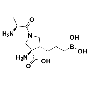 (3R,4S)-1-(L-alanyl)-3-amino-4-(3-boronopropyl)pyrrolidine-3-carboxylic acid
