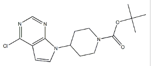 tert-butyl 4-(4-chloro-7H-pyrrolo[2,3-d]pyrimidin-7-yl)piperidine-1-carboxylate,tert-butyl 4-(4-chloro-7H-pyrrolo[2,3-d]pyrimidin-7-yl)piperidine-1-carboxylate