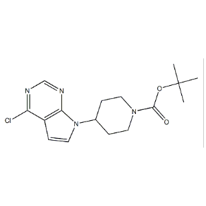tert-butyl 4-(4-chloro-7H-pyrrolo[2,3-d]pyrimidin-7-yl)piperidine-1-carboxylate,tert-butyl 4-(4-chloro-7H-pyrrolo[2,3-d]pyrimidin-7-yl)piperidine-1-carboxylate