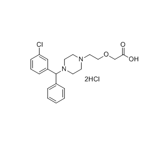 西替利嗪杂质10,2-(2-(4-((3-chlorophenyl)(phenyl)methyl)piperazin-1-yl)ethoxy) acetic acid hydrochloride salt