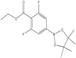 ethyl 2,6-difluoro-4-(4,4,5,5-tetramethyl-1,3,2-dioxaborolan-2-yl)benzoate,ethyl 2,6-difluoro-4-(4,4,5,5-tetramethyl-1,3,2-dioxaborolan-2-yl)benzoate