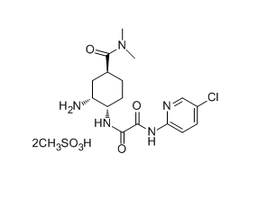 依度沙班杂质F,N1-(5-chloropyridin-2-yl)-N2-((1S,2R,4S)-2-[(tert-Butoxy carbonyl)Amino]-4-[(dimethylamino)carbonyl]-cyclohexyl) oxalamide dimethanesulfonate