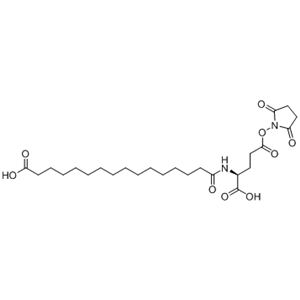 德谷胰岛素侧链,(S)-2-(15-carboxy-pentadecanoylamino)-pentanedioic acid 5-(2,5-dioxo-pyrrolidin-1-yl) ester