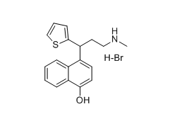 度洛西汀杂质C（HBr）,4-(3-(methylamino)-1-(thiophen-2-yl)propyl)naphthalen-1-ol hydrobromide salt