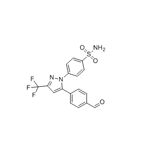 塞来昔布杂质21,4-(5-(4-formylphenyl)-3-(trifluoromethyl)-1H-pyrazol-1-yl) benzenesulfonamide
