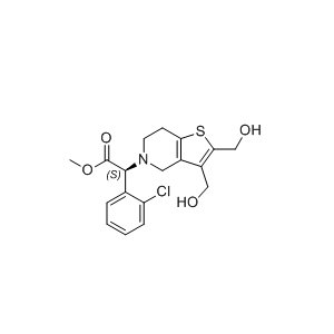 氯吡格雷杂质30,(S)-methyl 2-(2,3-bis(hydroxymethyl)-6,7-dihydrothieno[3,2-c] pyridin-5(4H)-yl)-2-(2-chlorophenyl)acetate