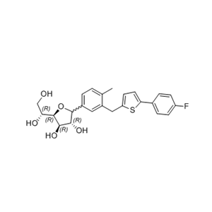 卡格列净杂质17,(2R,3R,4R,5R)-2-((R)-1,2-dihydroxyethyl)-5-(3-((5-(4- fluorophenyl)thiophen-2-yl)methyl)-4-methylphenyl) tetrahydrofuran-3,4-diol