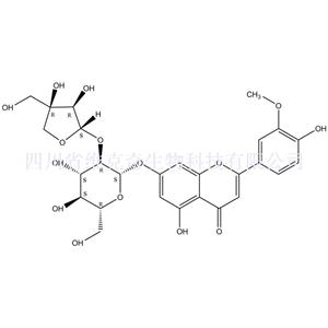 3’-甲氧基芹菜苷（柯伊利素-7-O-葡萄糖-2-O-芹糖苷；药芹二糖甙 B；芹菜双糖B ）,Graveobioside B