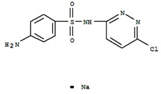 磺胺氯达嗪钠,sodium N-(6-chloropyridazin-3-yl)sulphanilamidate