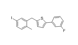 卡格列净杂质23,2-(3-fluorophenyl)-5-(5-iodo-2-methylbenzyl)thiophene