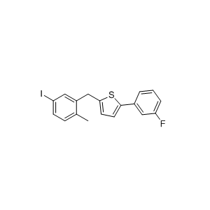 卡格列净杂质23,2-(3-fluorophenyl)-5-(5-iodo-2-methylbenzyl)thiophene
