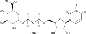 尿苷二磷酸葡萄糖醛酸,Uridine 5'-diphosphoglucuronic acid, disodium salt (UDP-glucuronic acid, UDP-GlcA, UDPGA)