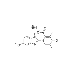 埃索美拉唑杂质H431,1-(5-methoxy-1H-benzo[d]imidazol-2-yl)-3,5-dimethyl-4 -oxo-1,4-dihydropyridine-2-carboxylic acid, ammonia salt