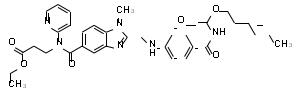 达比加群酯杂质 E BIBR 1154 BS,N-[[2-[[[4-[[[(Hexyloxy)carbonyl]amino]carbonyl]phenyl]amino]methyl]-1-methyl-1H-benzimidazol-5-yl]carbonyl]-N-2-pyridinyl-beta-alanine ethyl ester
