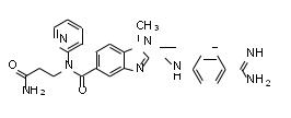 達(dá)比加群酯雜質(zhì) G,"2-[[[4-(Aminoiminomethyl)phenyl]amino]methyl]-N-(3-amino-3-oxopropyl)-1-methyl-N-2-pyridinyl-1H-benzimidazole-5-carboxamide "