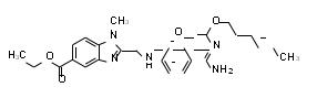 达比加群酯杂质 I BIBR 1150 BS,Ethyl 2-[[[4-[[[(hexyloxy)carbonyl]amino]iminomethyl]phenyl]amino]methyl]-1-methyl-1H-benzimidazole-5-carboxylate