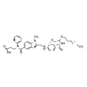 达比加群酯杂质 J BIBR 1155 SE,N-[[2-[[[4-[[[(Hexyloxy)carbonyl]amino]carbonyl]phenyl]amino]methyl]-1-methyl-1H-benzimidazol-5-yl]carbonyl]-N-2-pyridinyl-beta-alanine