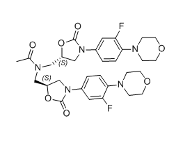 利奈唑胺杂质16,N,N-bis(((S)-3-(3-fluoro-4-morpholinophenyl)-2-oxooxazolidin-5-yl)methyl)acetamide