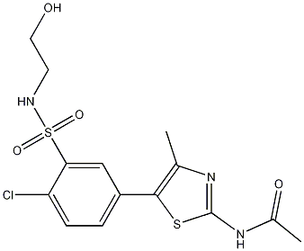 N-[5-[4-氯-3-[[(2-羟基乙基)氨基]磺酰基]苯基]-4-甲基-2-噻唑基]乙酰胺,PIK-93