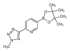 2-（2-甲基-2H-四唑-5-基）-5-（4,4,5,5-四甲基-1,3,2-二氧硼杂环戊烷-2-基）吡啶,2-(2-Methyl-2H-tetrazol-5-yl)-5-(4,4,5,5-tetraMethyl-1,3,2-dioxaborolan-2-yl)pyridine