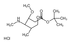 3R,4S,5S)-叔丁基3-甲氧基-5-甲基-4-(甲基氨基)庚酸酯盐酸盐,2-Methyl-2-propanyl (3R,4S,5S)-3-methoxy-5-methyl-4-(methylamino) heptanoate hydrochloride (1:1)