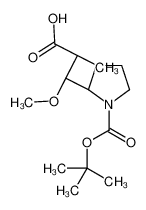 ((2R,3R)-3-((S)-1-(叔丁氧基羰基)吡咯烷-2-基)-3-甲氧基-2-甲基丙酸,((2R,3R)-3-((S)-1-(tertbutoxycarbonyl)pyrrolidin-2-yl)-3-Methoxy-2-Methylpropanoic acid