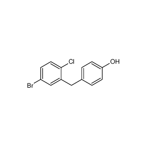 4-(5-溴-2-氯芐基)苯酚,4-(5-bromo-2-chlorobenzyl)phenol