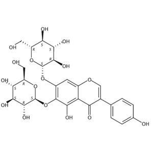 5,6,7,4’-四羥基異黃酮-6,7-O-二葡萄糖苷,5,6,7,40-tetrahydroxyisoflavone-6,7-di-O-b-D-glucopyranoside