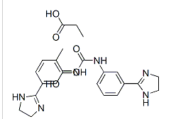 二丙酸咪唑苯脲,N,N'-bis(3-(4,5-dihydro-1H-imidazol-2-yl)-phenyl)