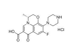 左氧氟沙星杂质29,(R)-9-fluoro-3-methyl-7-oxo-10-(piperazin-1-yl)-2,3-dihydro-7H-[1,4]oxazino[2,3,4-ij]quinoline-6-carboxylic acid hydrochloride