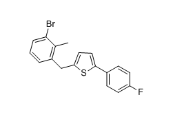 卡格列净杂质28,2-(3-bromo-2-methylbenzyl)-5-(4-fluorophenyl)thiophene