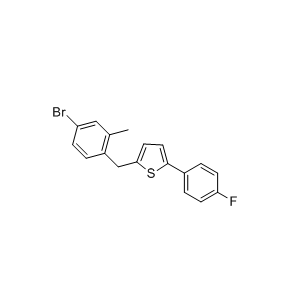 卡格列净杂质27,2-(4-bromo-2-methylbenzyl)-5-(4-fluorophenyl)thiophene