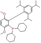 2-(二环己基膦)-3,6-二甲氧基-2'-4'-6'-三-I-丙基-1,1'-联苯,BrettPhos / 2-(Dicyclohexylphosphino)-3,6-dimethoxy-2'-4'-6'-tri-i-propyl-1,1'-biphenyl
