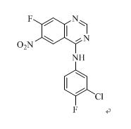 N-(3-氯-4-氟苯基)-7-氟-6-硝基-4-喹唑啉胺