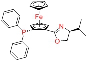 (2R)-1-[(4S)-4,5-二氢-4-(1-甲基乙基)-2-噁唑基]-2-(二苯基膦)二茂铁,(2R)-1-[(4S)-4,5-Dihydro-4-(1-methylethyl)-2-oxazolyl]-2-(diphenylphosphino)ferrocene