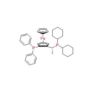 (R)-(-)-1-[(S)-2-二苯基磷]二茂铁乙基二环己基磷,"Josiphos SL-J001-1/ (R)-1-[(SP)-2-(Diphenylphosphino)ferrocenyl]ethyldicyclohexylphosphine"