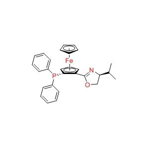 (2R)-1-[(4S)-4,5-二氢-4-(1-甲基乙基)-2-噁唑基]-2-(二苯基膦)二茂铁,(2R)-1-[(4S)-4,5-Dihydro-4-(1-methylethyl)-2-oxazolyl]-2-(diphenylphosphino)ferrocene