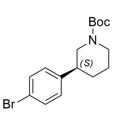 (3S)-3-(4-溴苯基)-1-哌啶羧酸叔丁酯,(S)-tert-butyl 3-(4-bromophenyl)piperidine-1-carboxylate