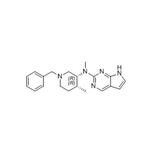 托法替尼杂质39,N-((3R,4R)-1-benzyl-4-methylpiperidin-3-yl)-N-methyl-7H-pyrrolo[2,3-d]pyrimidin-2-amine