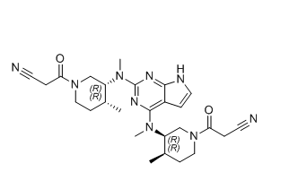 托法替尼杂质18,3,3'-((3R,3'R,4R,4'R)-((7H-pyrrolo[2,3-d]pyrimidine-2,4-diyl)bis (methylazanediyl))bis(4-methylpiperidine-3,1-diyl))bis(3-oxo propanenitrile)