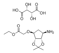 替格瑞洛杂质29,ethyl 2-(((3aR,4S,6R,6aS)-6-amino-2,2-dimethyltetrahydro-4H- cyclopenta[d][1,3]dioxol-4-yl)oxy)acetate(2R,3R)-2,3- dihydroxysuccinic acid