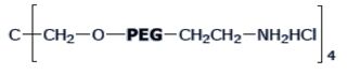 4ARM-PEG-NH2HCl,4arm PEG Amine (pentaerythritol), HCl Salt