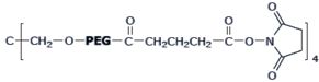 4ARM-PEG-SG,4arm PEG Succinimidyl Glutarate (pentaerythritol)