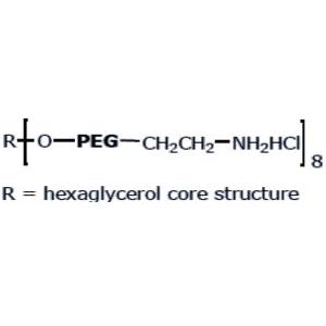 8ARM-PEG-NH2HCl,8arm PEG Amine (hexaglycerol), HCl Salt
