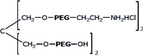 (HO)2-4ARMPEG-(NH2HCl)2,4arm PEG, 2arm-Hydroxyl, 2arm-Amine (pentaerythritol), HCl Salt