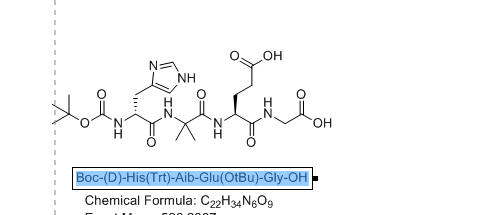 Boc-(D)-His(Trt)-Aib-Glu(OtBu)-Gly-OH,Boc-(D)-His(Trt)-Aib-Glu(OtBu)-Gly-OH