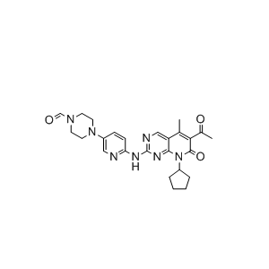 帕布昔利布杂质22,4-(6-((6-acetyl-8-cyclopentyl-5-methyl-7-oxo-7,8-dihydropyrido[2,3-d]pyrimidin-2-yl)amino)pyridin-3-yl)piperazine-1-carbaldehyde