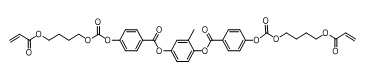 液晶單體材料,4-[[[4-[(1-Oxo-2-propenyl)oxy]butoxy]carbonyl]oxy]benzoic acid 2-methyl-1,4-phenylene ester