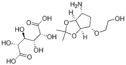2-[[(3aR,4S,6R,6aS)-6-氨基四氢-2,2-二甲基-4H-环戊并-1,3-二恶茂-4-基]氧基]-乙醇 (2R,3R)-2,3-二羟基丁二酸盐,2-((3aR,4S,6R,6aS)-6-amino-2,2-dimethyltetrahydro-3aH-cyclopenta[d][1,3]dioxol-4-yloxy)ethanol L-tataric acid