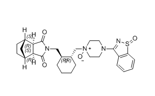 鲁拉西酮杂质37,1-(benzo[d]isothiazol-3-yl)-4-(((1R,2R)-2-(((3aR,4S,7R,7aS)-1,3- dioxohexahydro-1H-4,7-methanoisoindol-2(3H)-yl)methyl)cyclohexyl)methyl)piperazine 1,4-dioxide